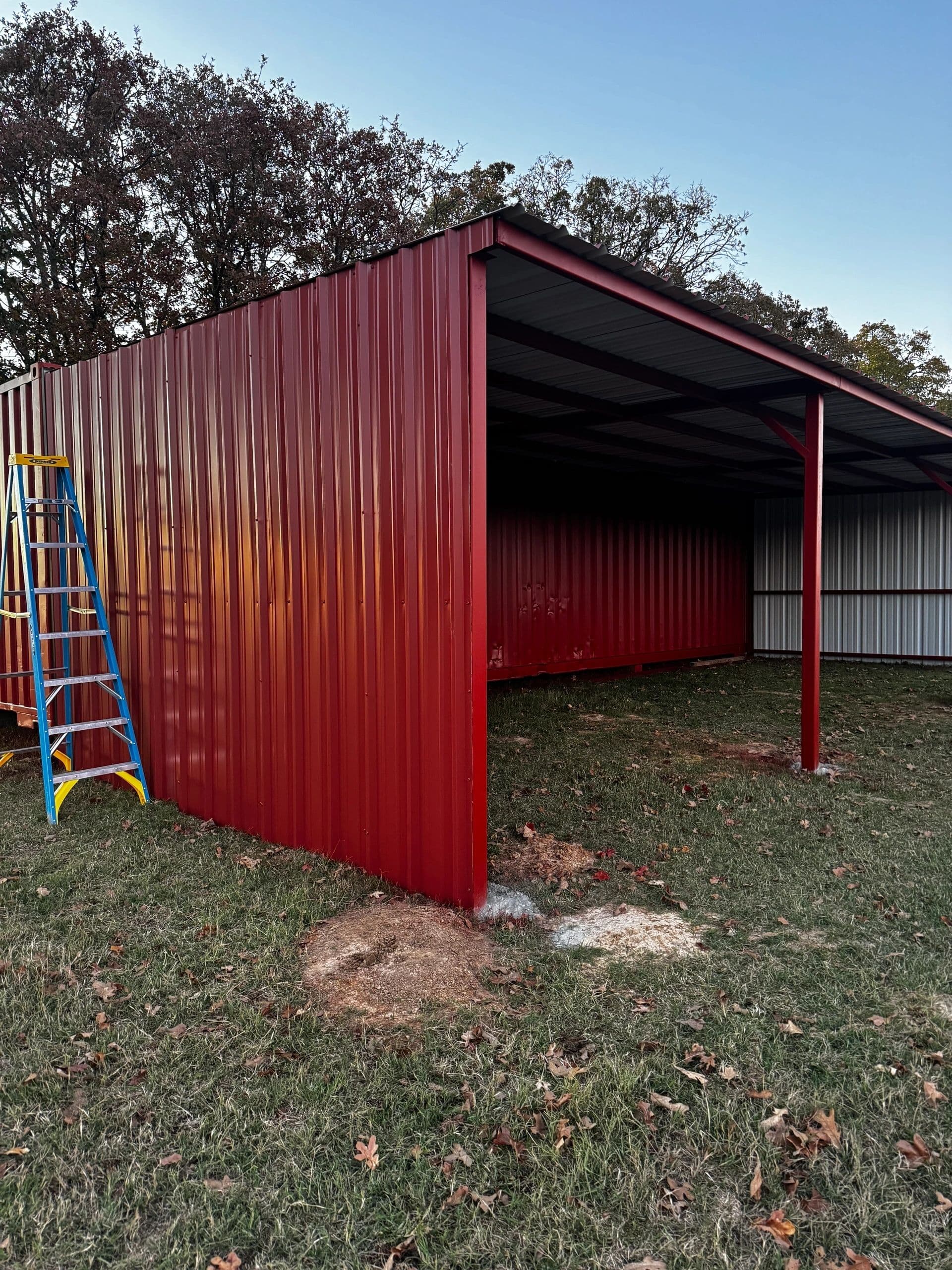 Steel frame building project