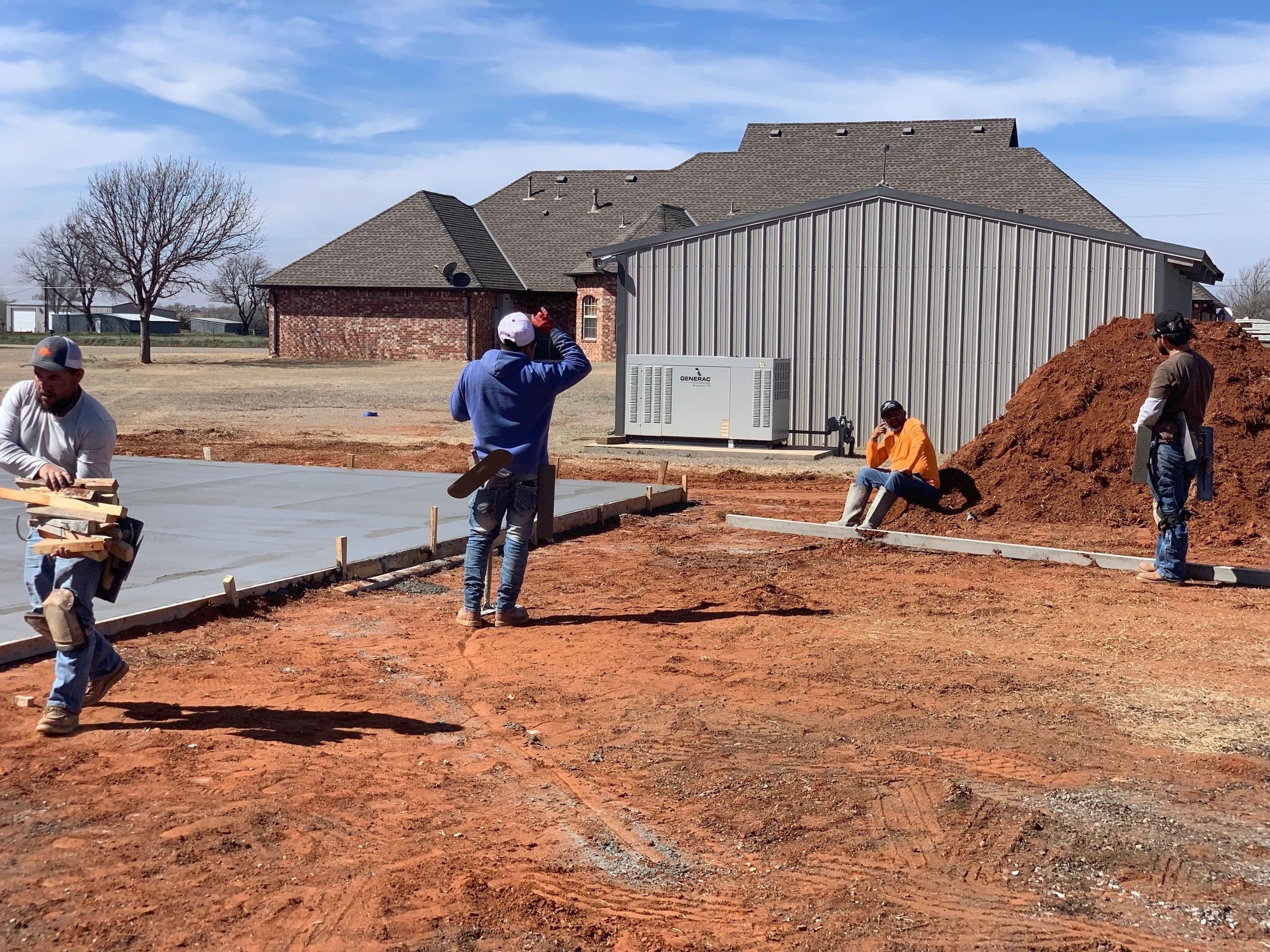 Concrete foundation work